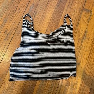 Striped Black and White Women's Top